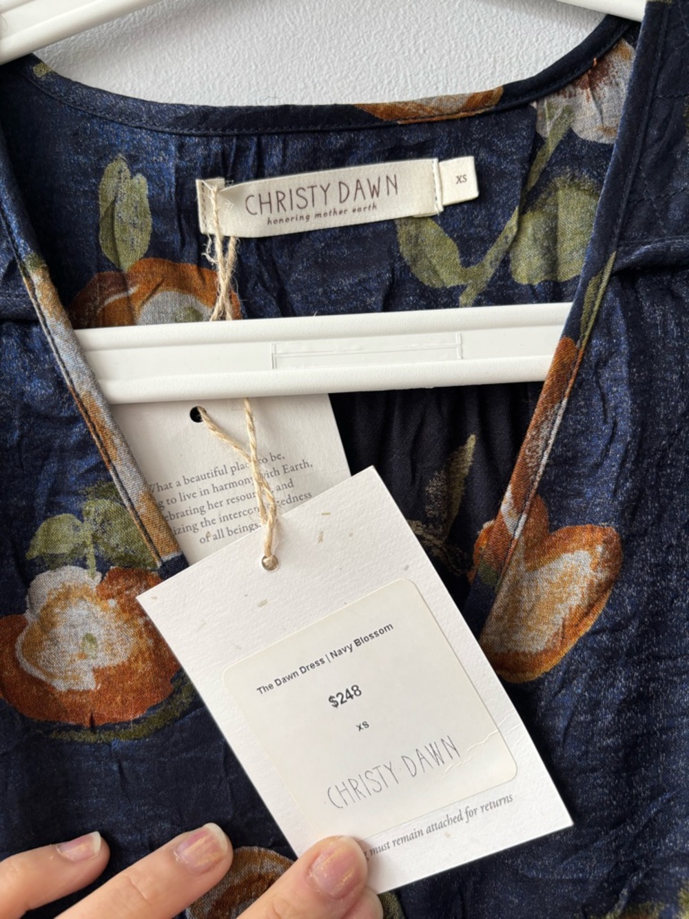 Christy Dawn Navy Blossom Dawn Dress - Picture 3 of 4